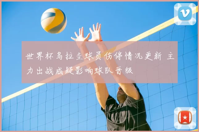 世界杯乌拉圭球员伤停情况更新 主力出战成疑影响球队晋级