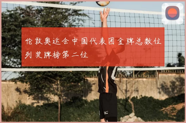 伦敦奥运会中国代表团金牌总数位列奖牌榜第二位